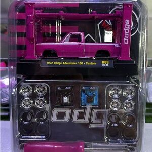 M2 machines 1972 dodge Adventurer 100 Custom Toy Truck - Pink